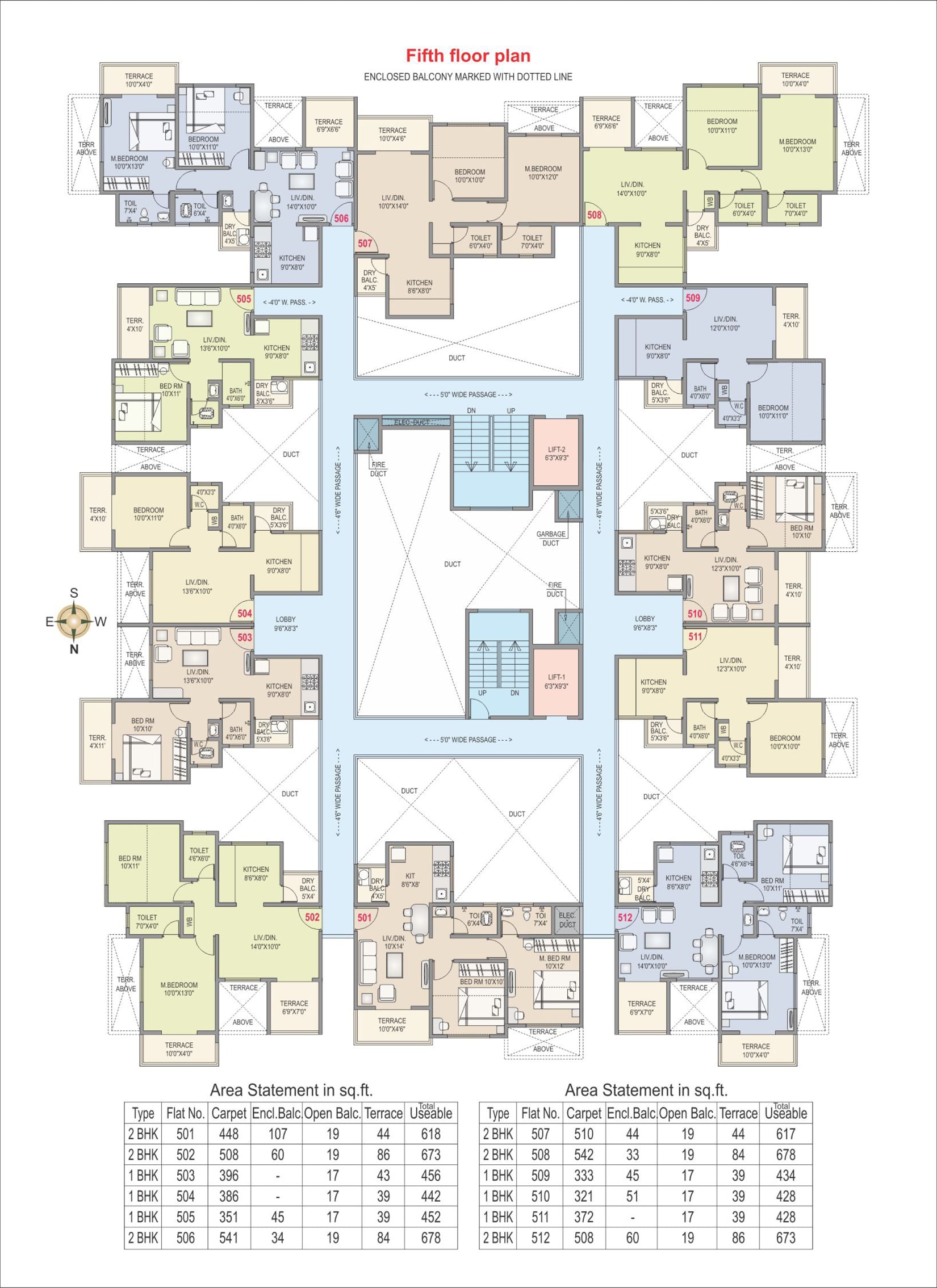 RKL Anand - Fifth Floor Plan