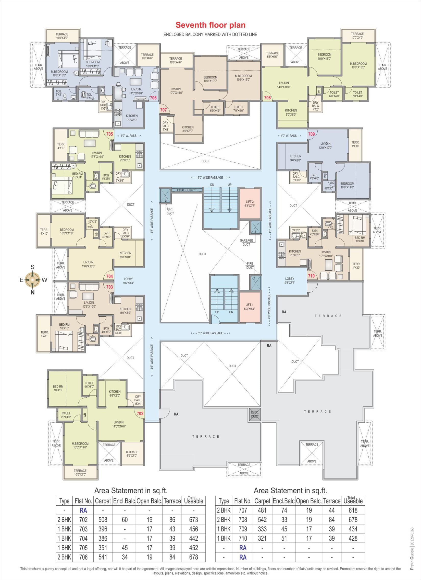 RKL Anand - Seventh Floor Plan