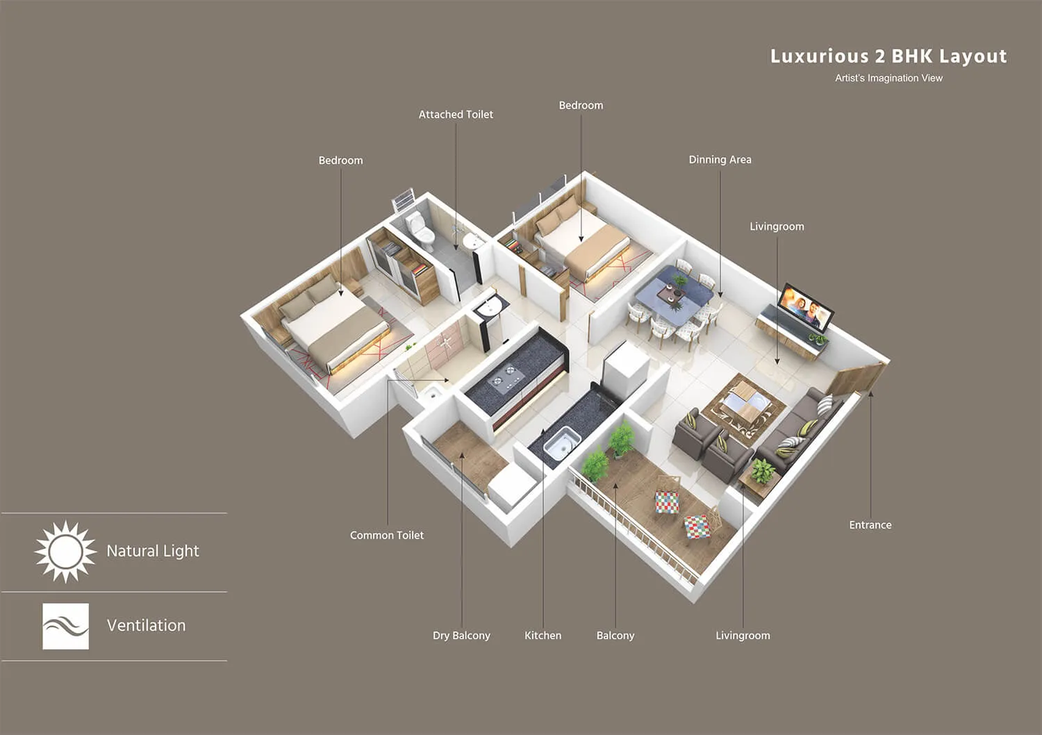 Kartiki Heights - 2 BHK Layout